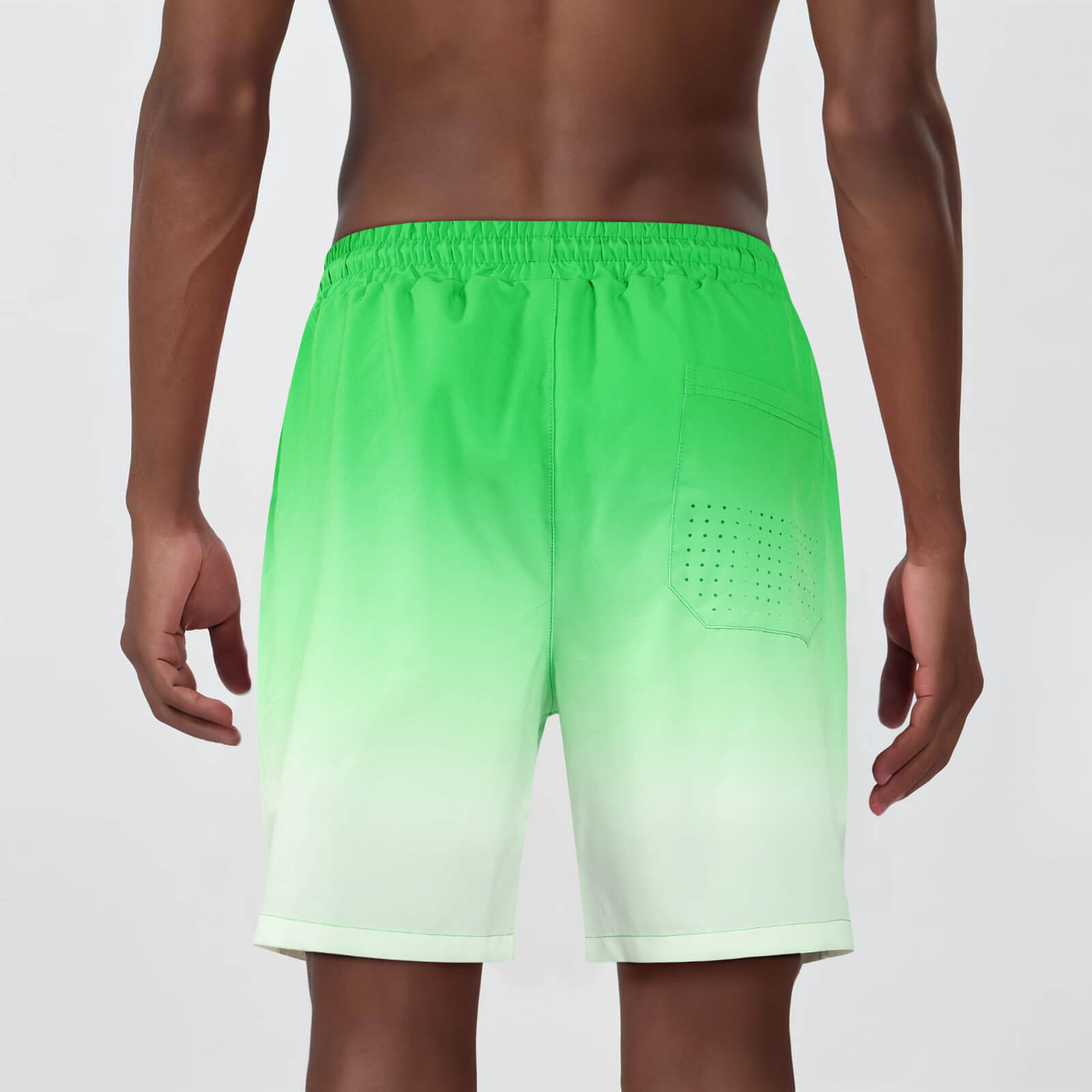 Mens Swim Trunk - Green Gradient