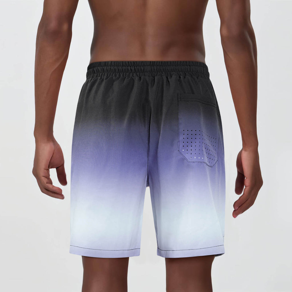 Mens Swim Trunk - Purple Gradient