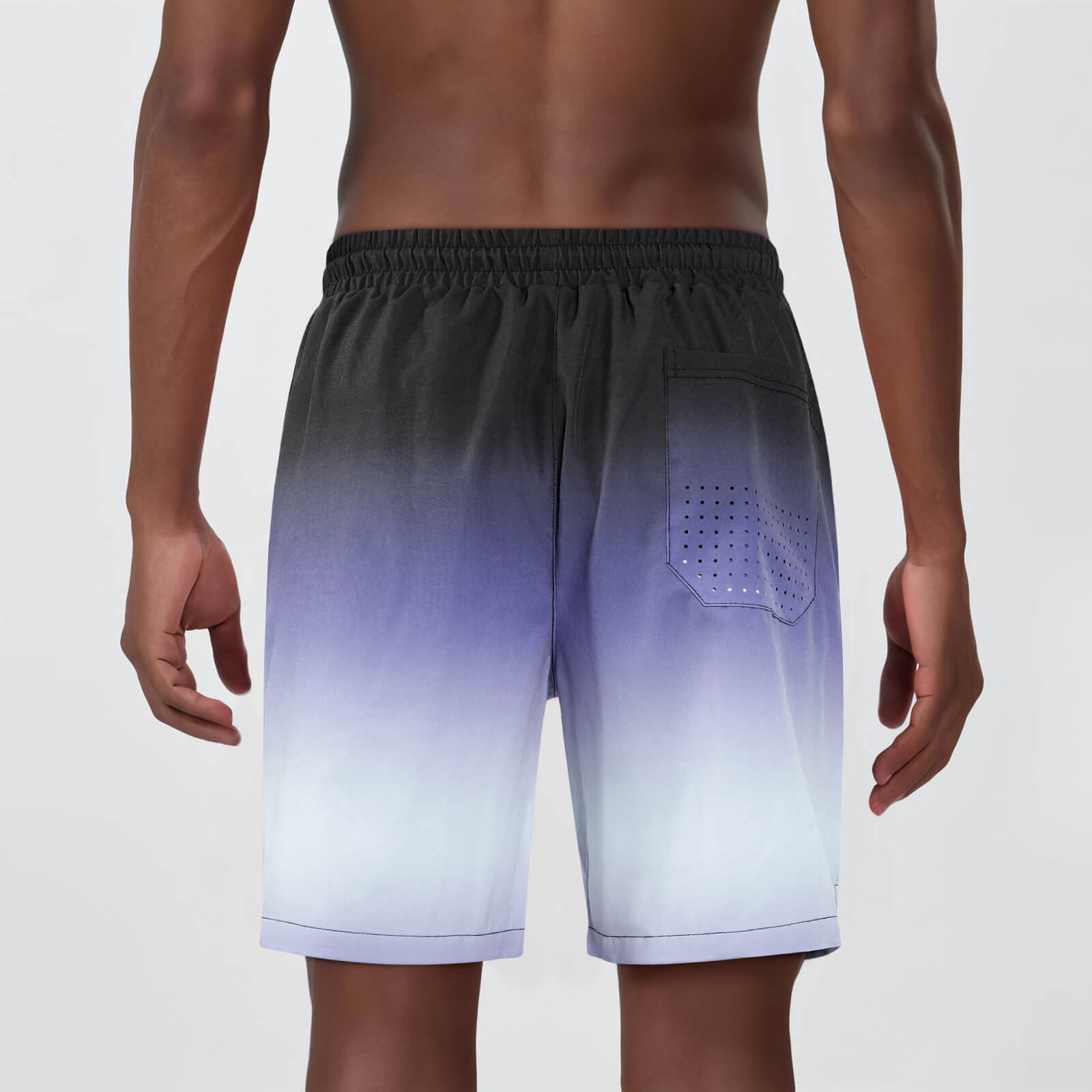 Mens Swim Trunk - Purple Gradient