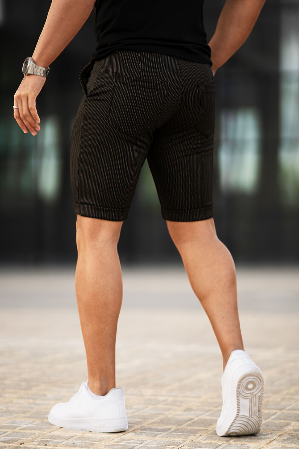 Men's Stretch Chino Short - Black