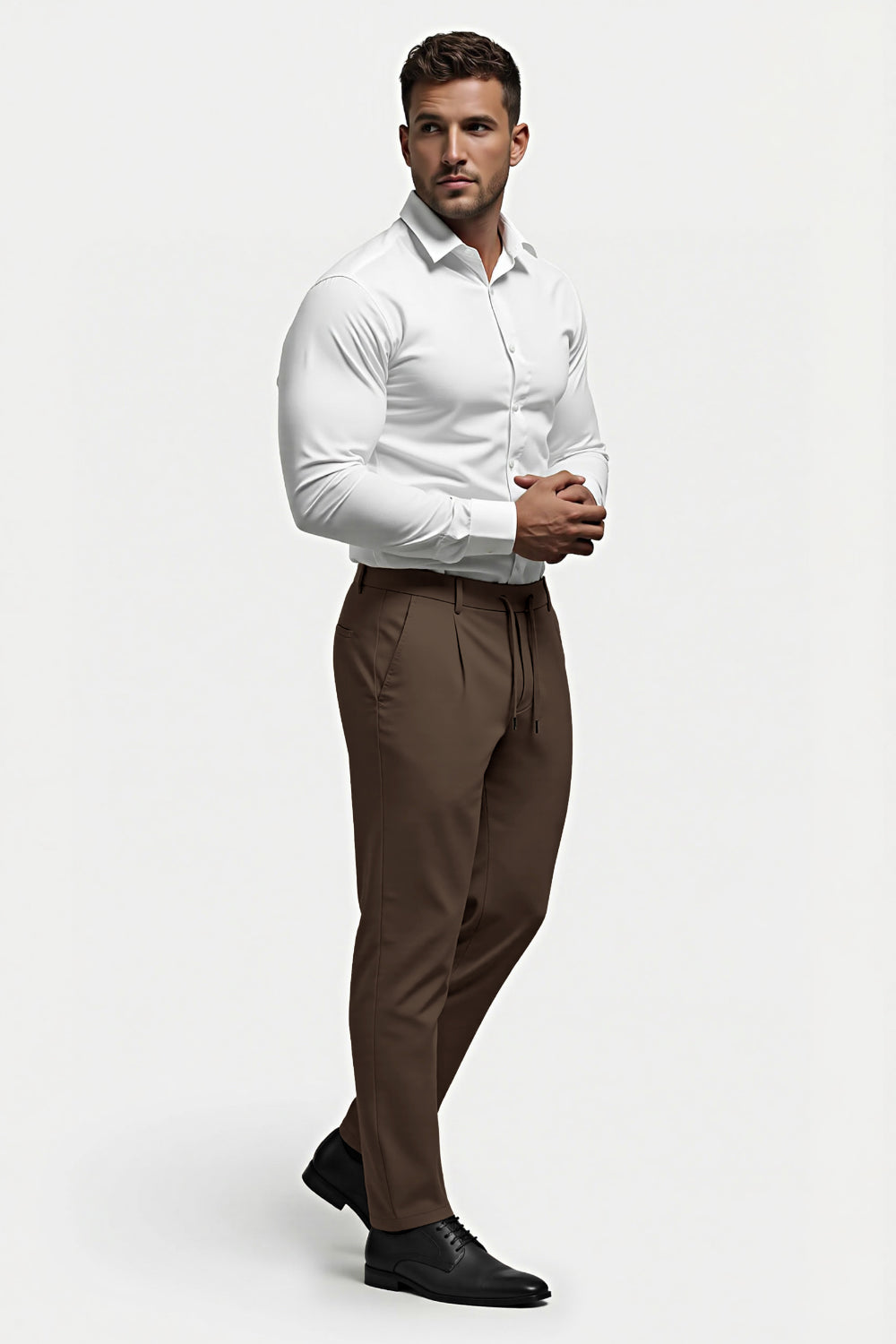 Men's Commuting 7*24 Business Pant - Dark Brown