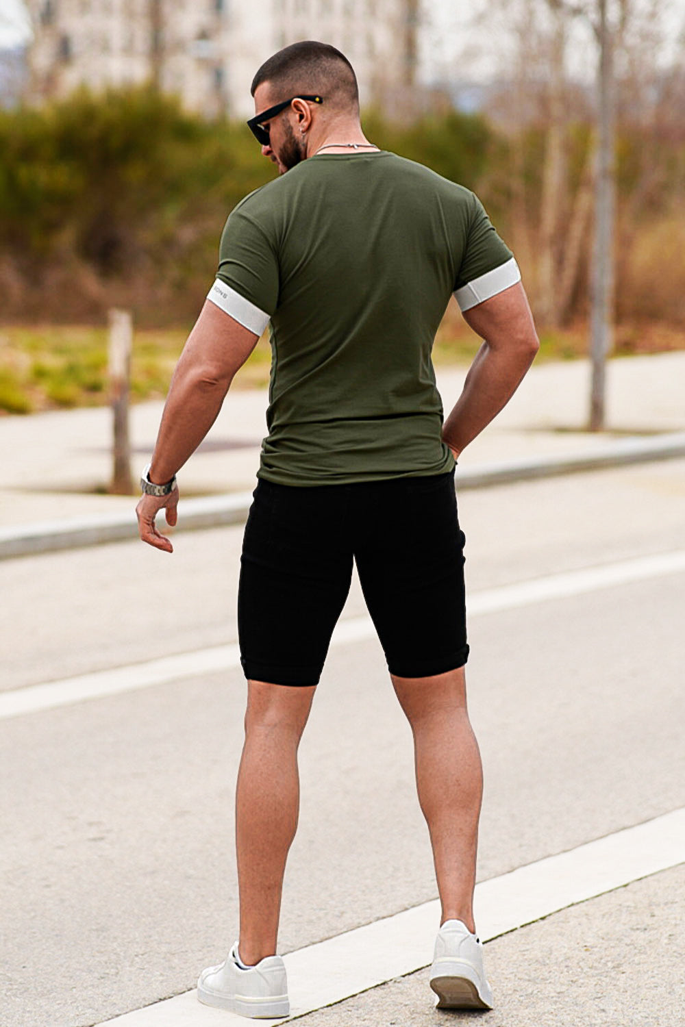 Men's Black Jean Short