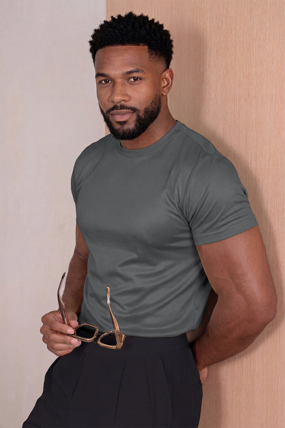 Men's Mercerized Cotton T-Shirt - Grey