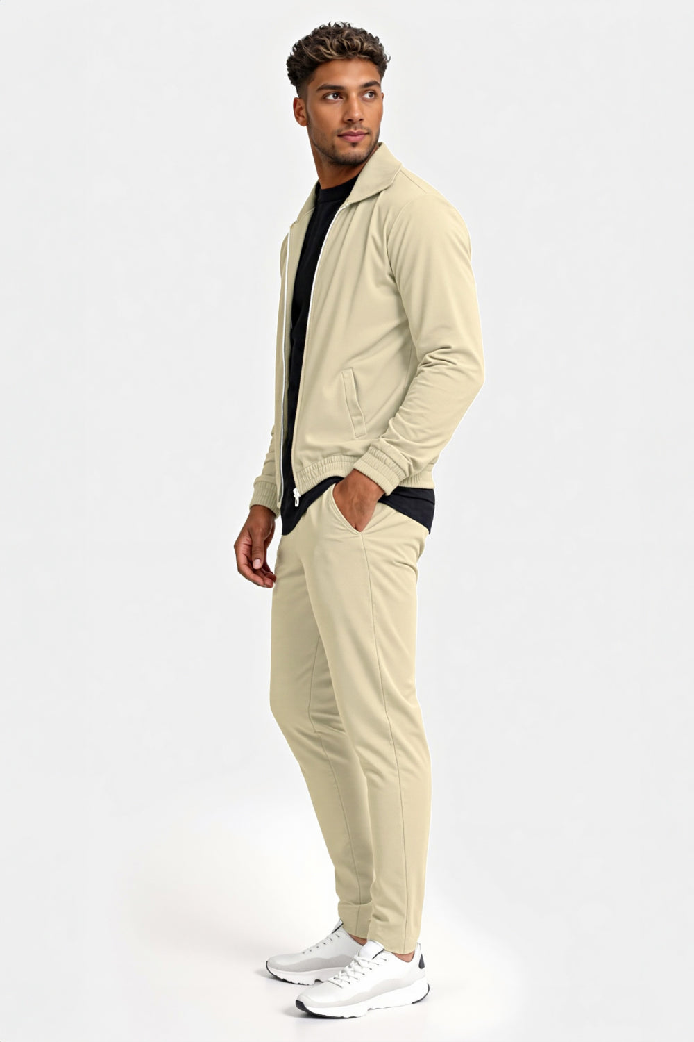 Men's Casual Set - Beige