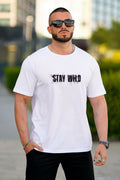 Men's White Short-Sleeved Tee
