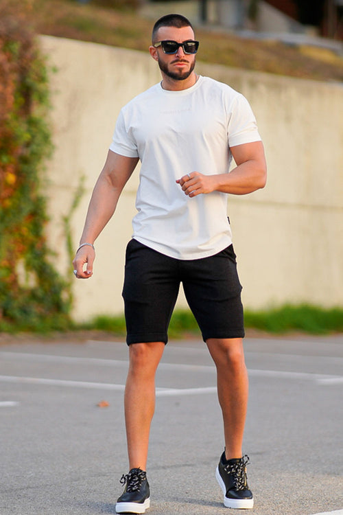 Men's Black Chino Short