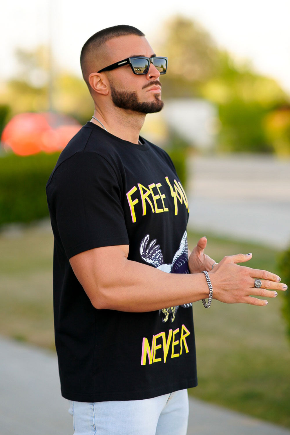 Men's Black Short-Sleeve