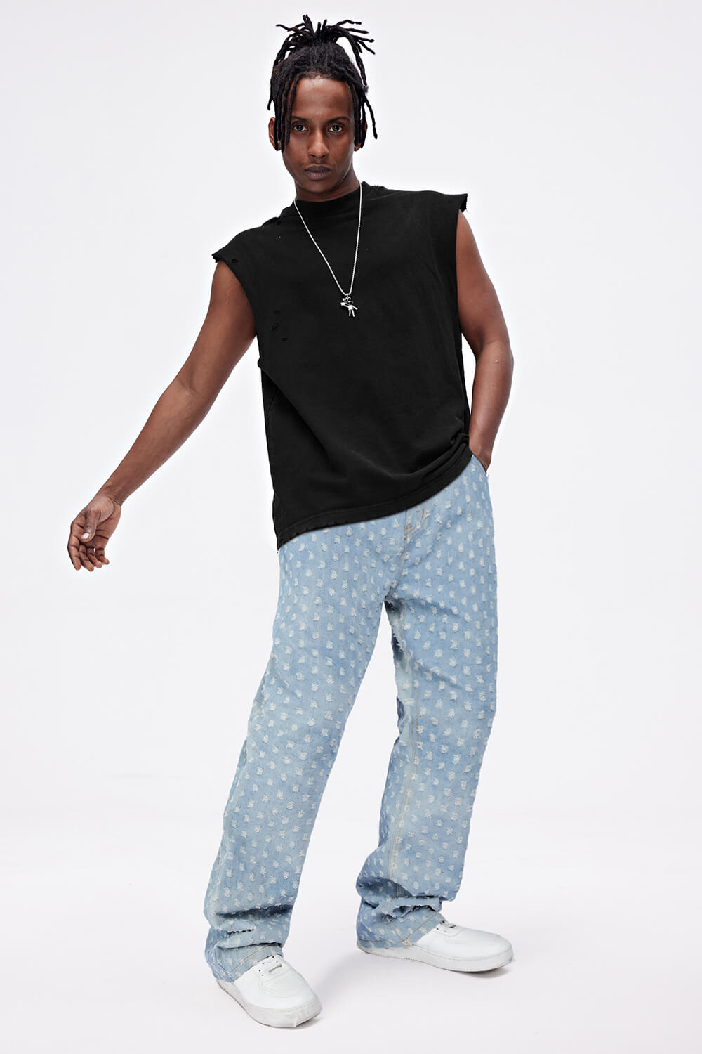 Men's Loose Jean - Light Blue