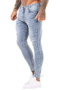 Make old vintage jeans-Light Blue