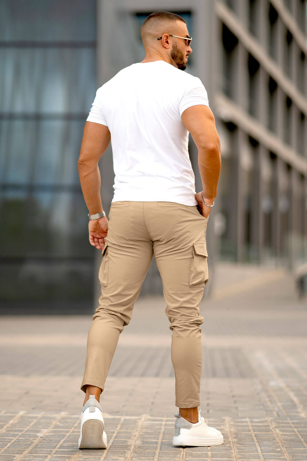 Men Casual Cargo Pant - Khaki