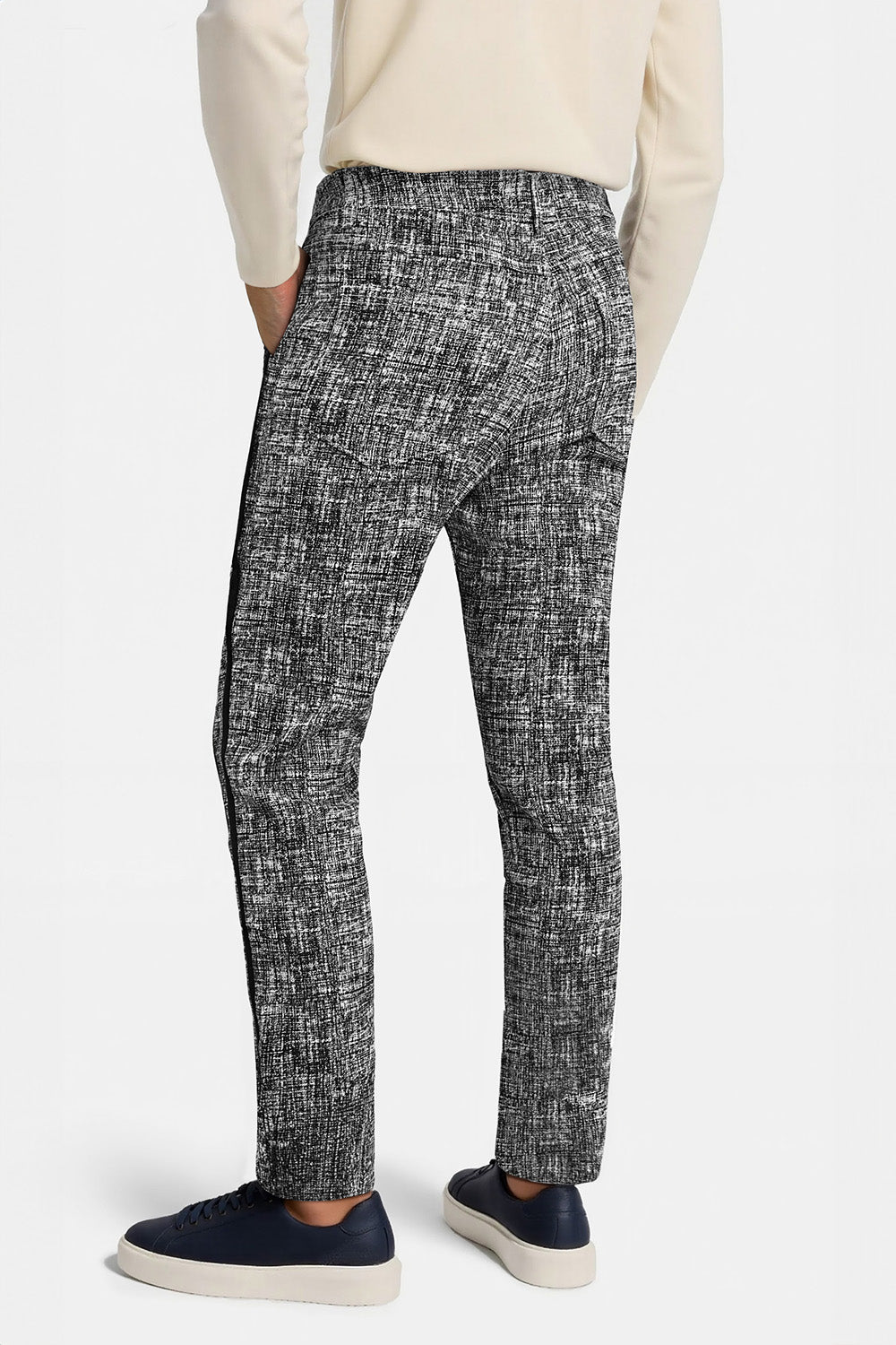 Men's Grey Skinny Pant - Marble Grain