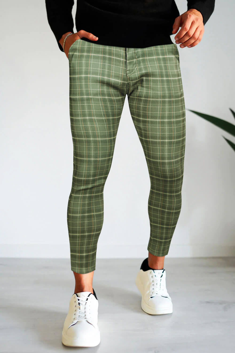 Men's Green Pant - Lattice