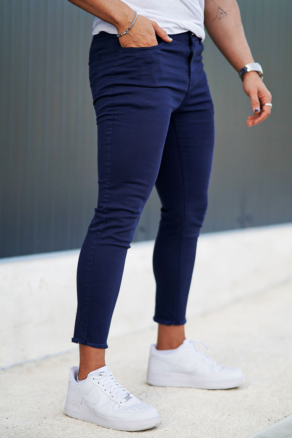 Navy Blue Stretch Jean