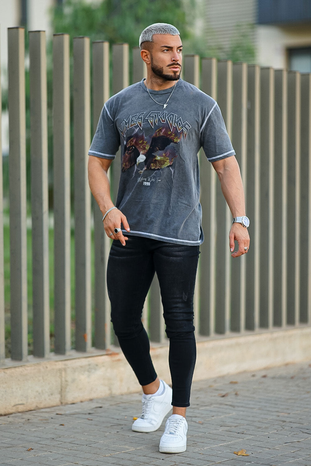 Mens Black Stylish Skinny Jeans Stretch Jeans For Men