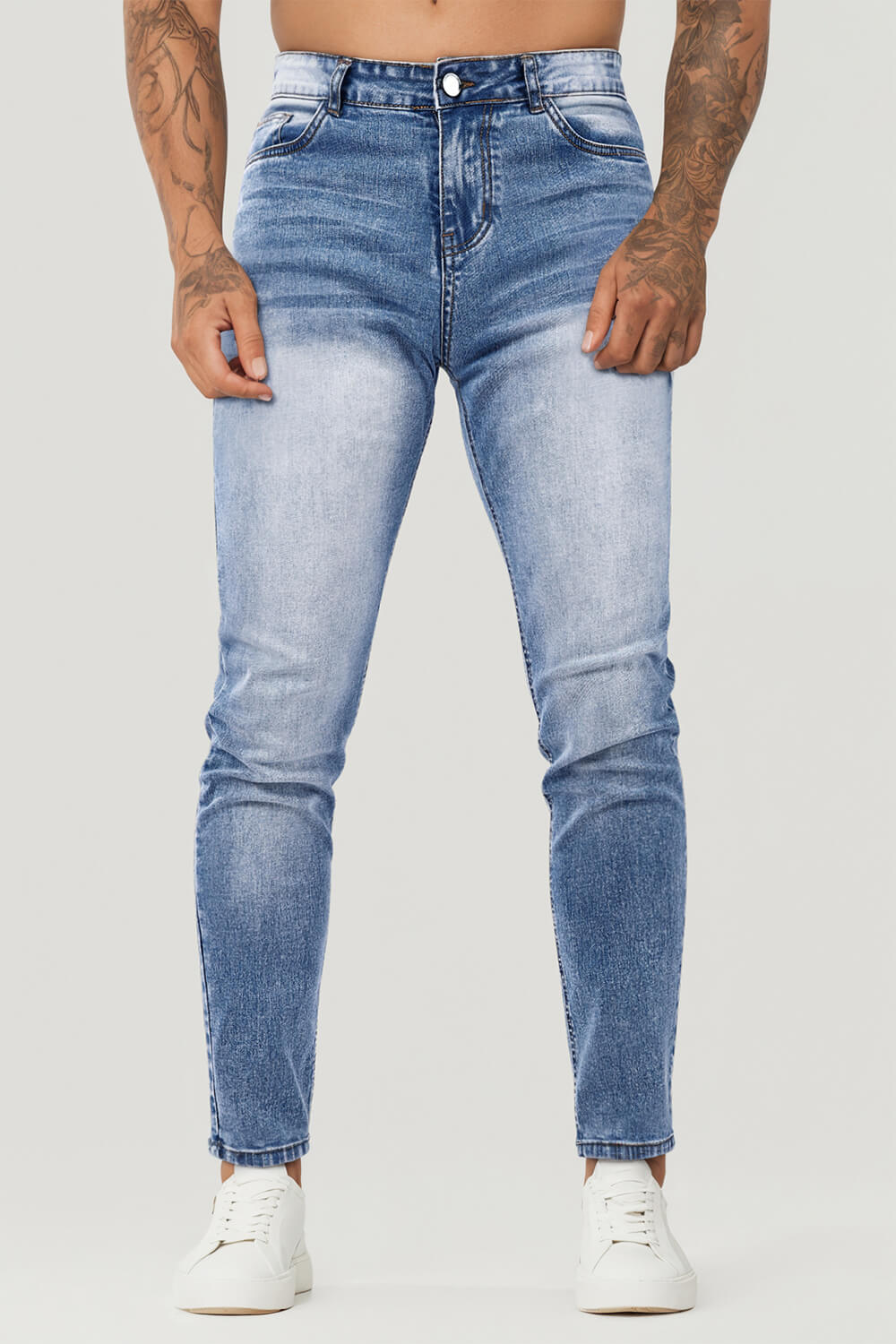 Men's Stretch Slim Fit Jean - Washed Blue