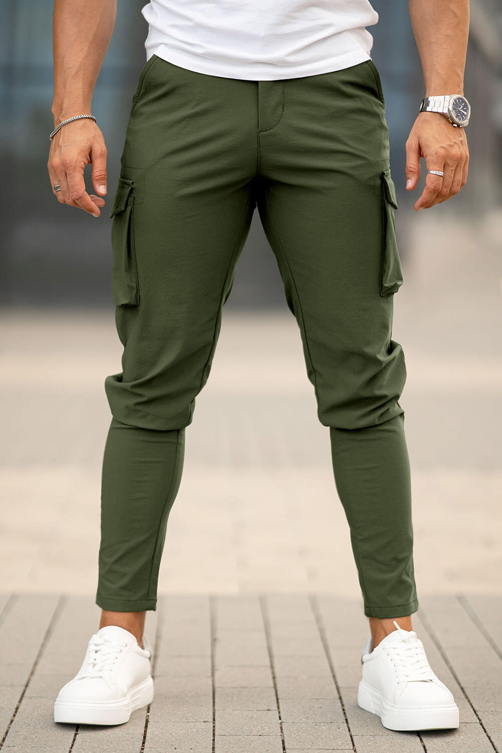 Men Casual Cargo Pant - Khaki