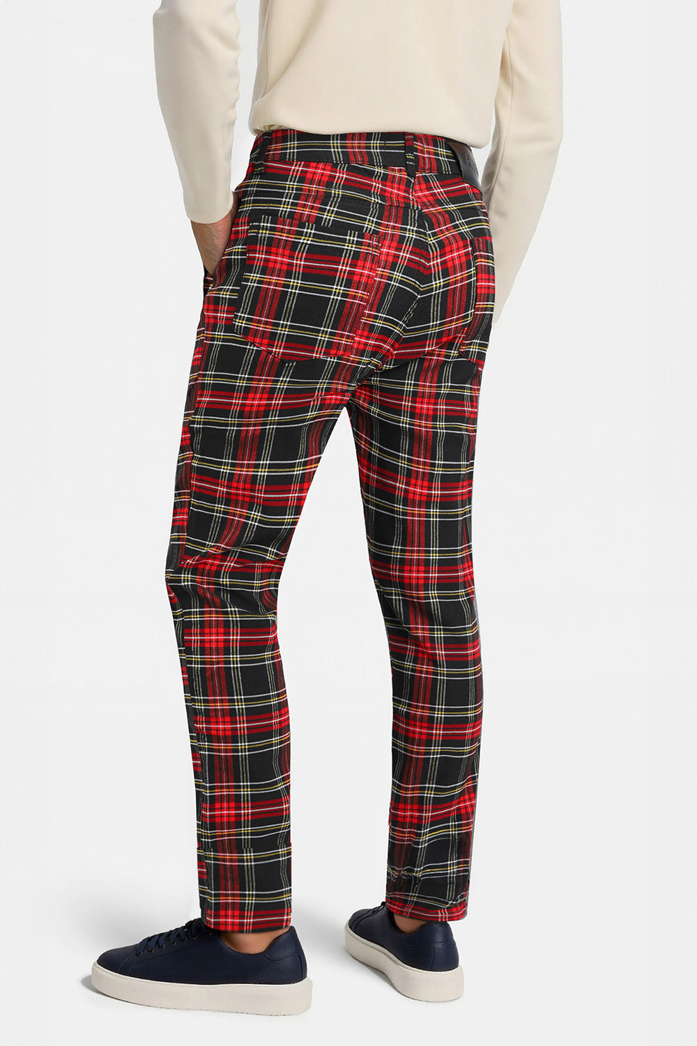 Men's Plaid Pant - Red & Yellow
