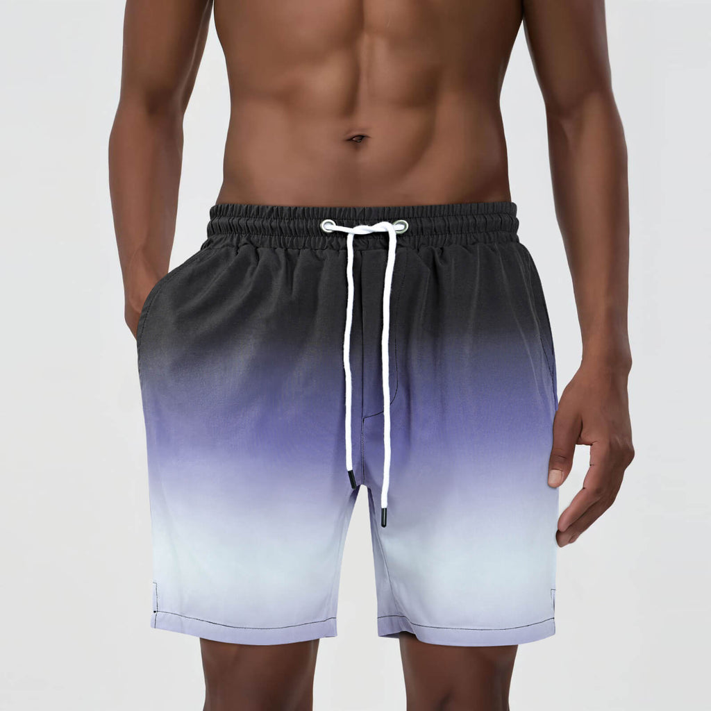 Mens Swim Trunk - Purple Gradient