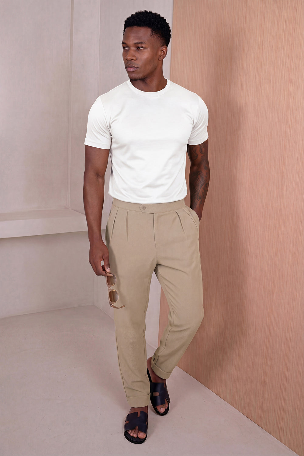 Men's Mercerized Cotton T-Shirt - White
