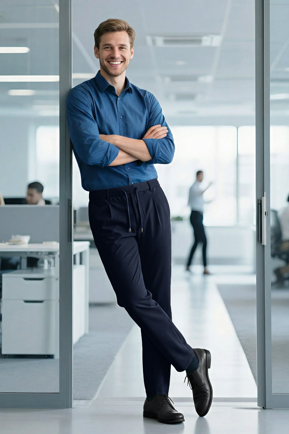 Men's Commuting 7*24 Business Pant - Dark Blue