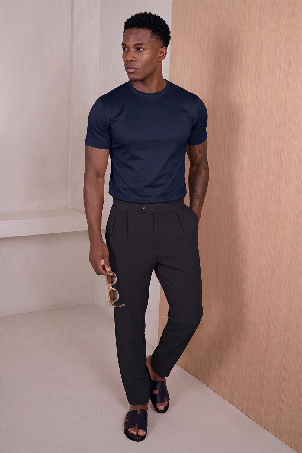 Men's Mercerized Cotton T-Shirt - Royal Blue