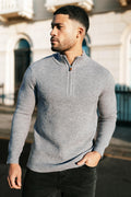 Men's Casual Sweater - Half Turtleneck