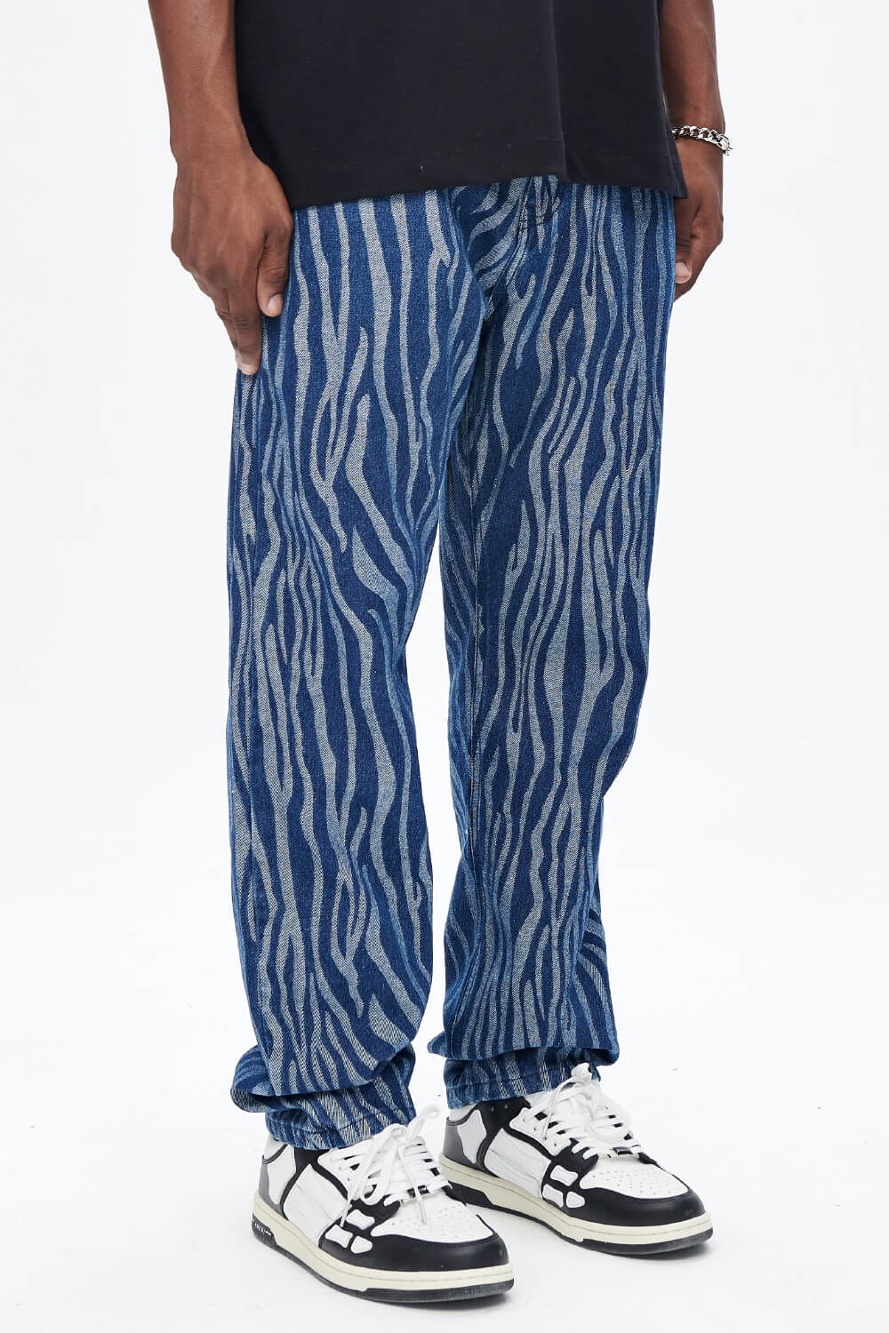 Men's Loose Jean - Texture & Blue