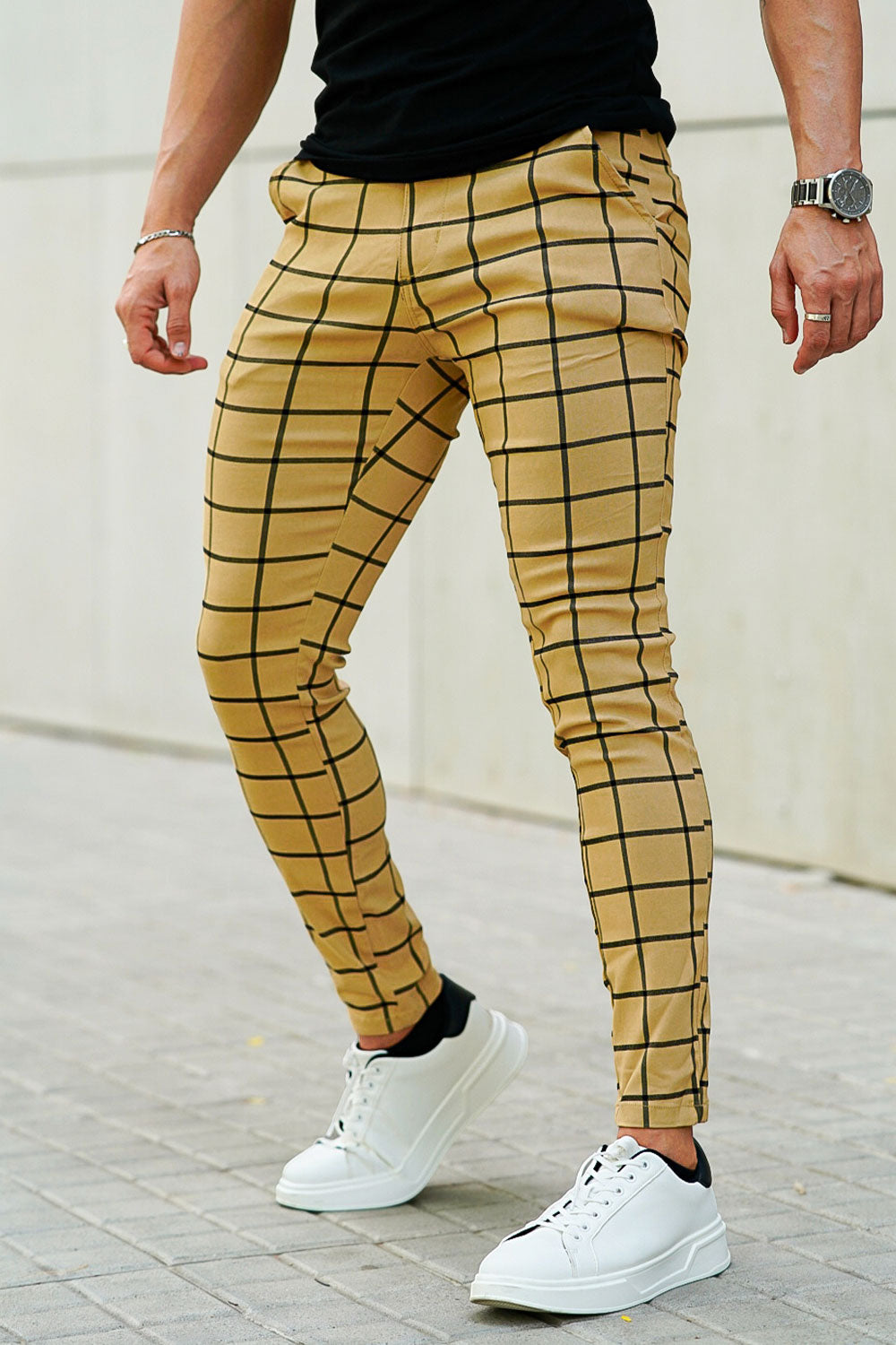 Men's Yellow Pant - Lattice