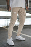 Men Zipper Cargo Pant - Ligjt Khaki