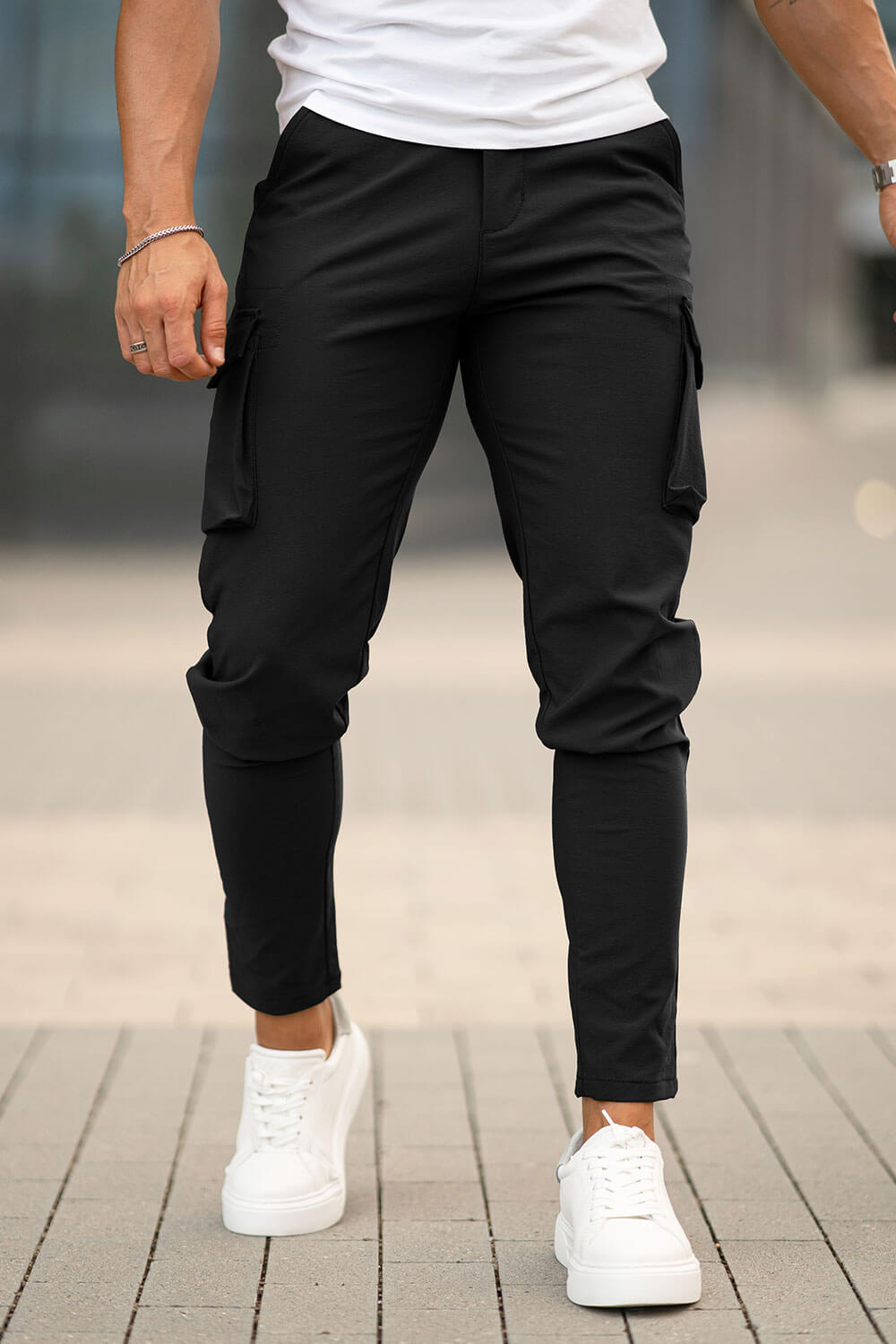 Men Casual Cargo Pant - Khaki
