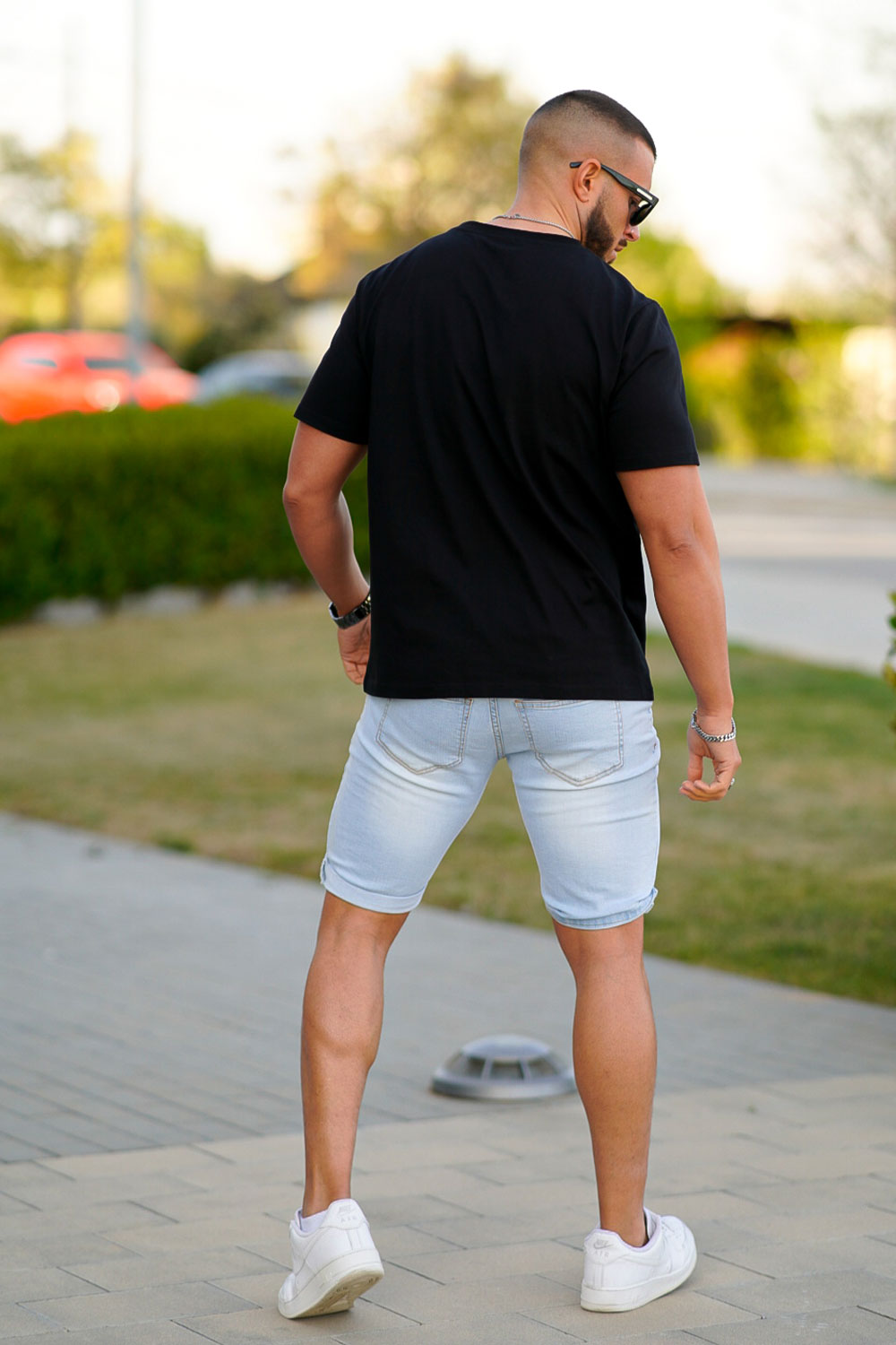 Men's Black Short-Sleeve