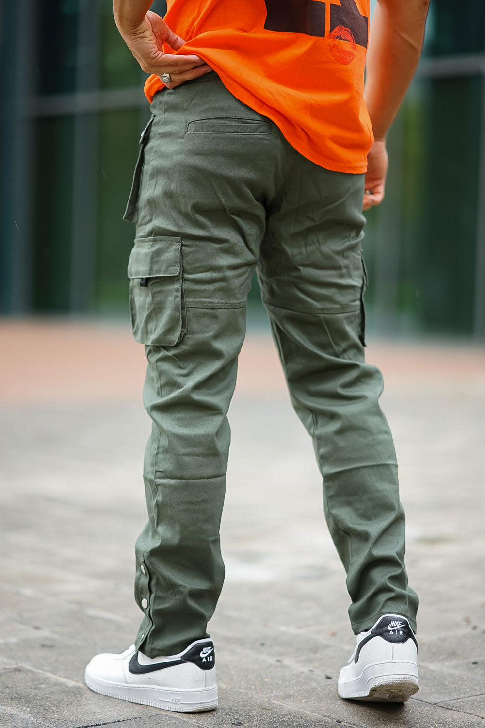 Men Army Green Cargo Pant