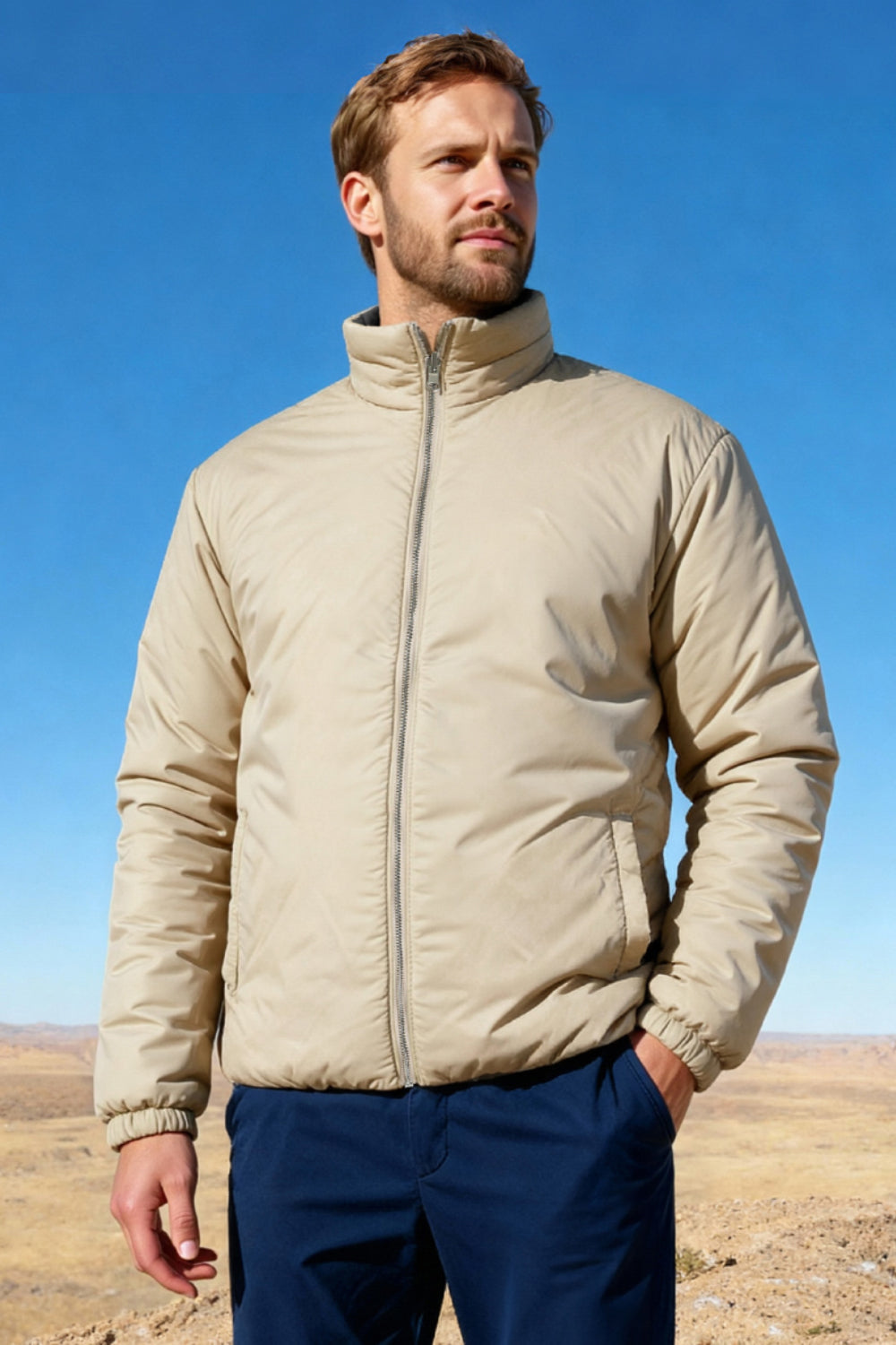 Men's Reversible Coat - Black