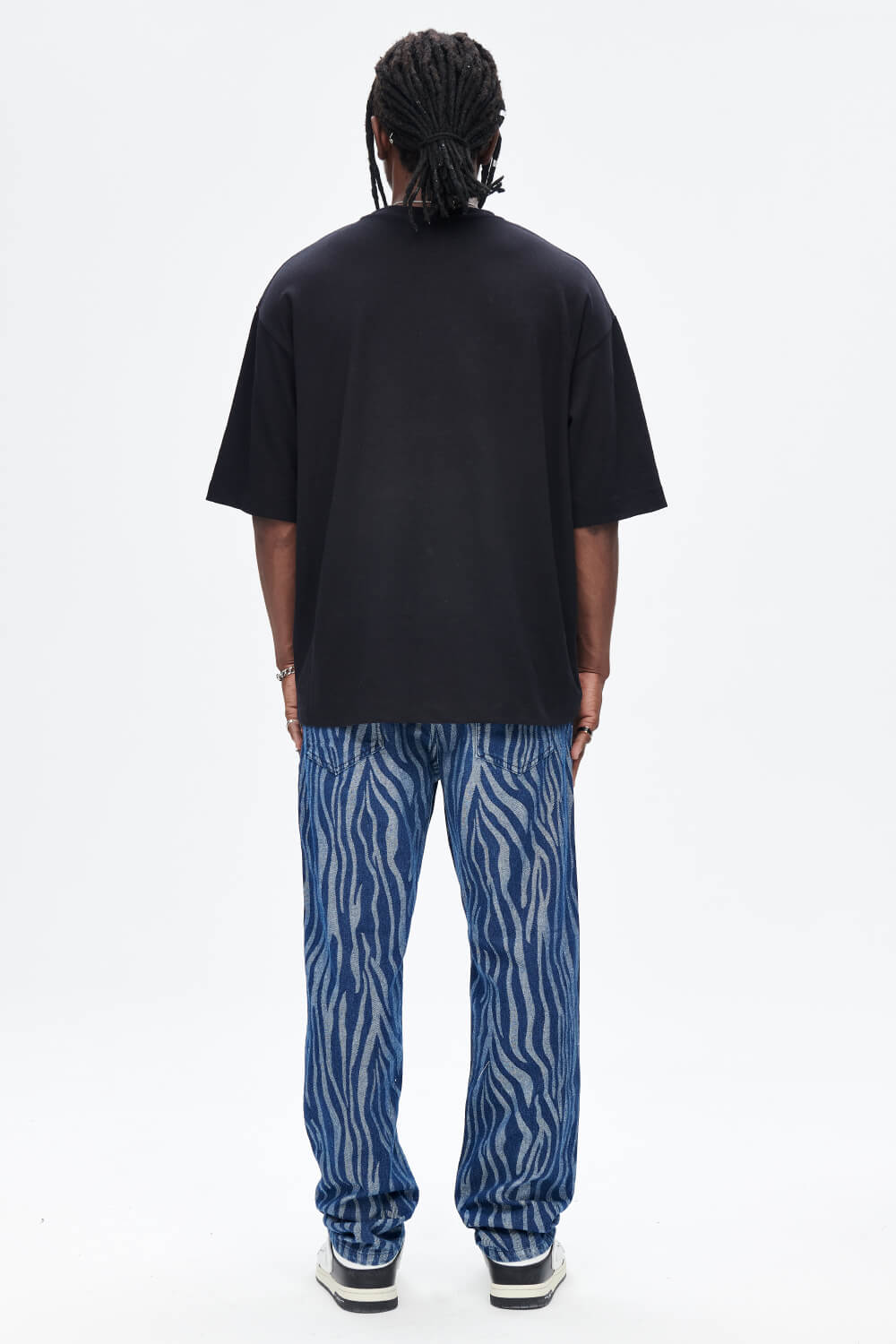 Men's Loose Jean - Texture & Blue