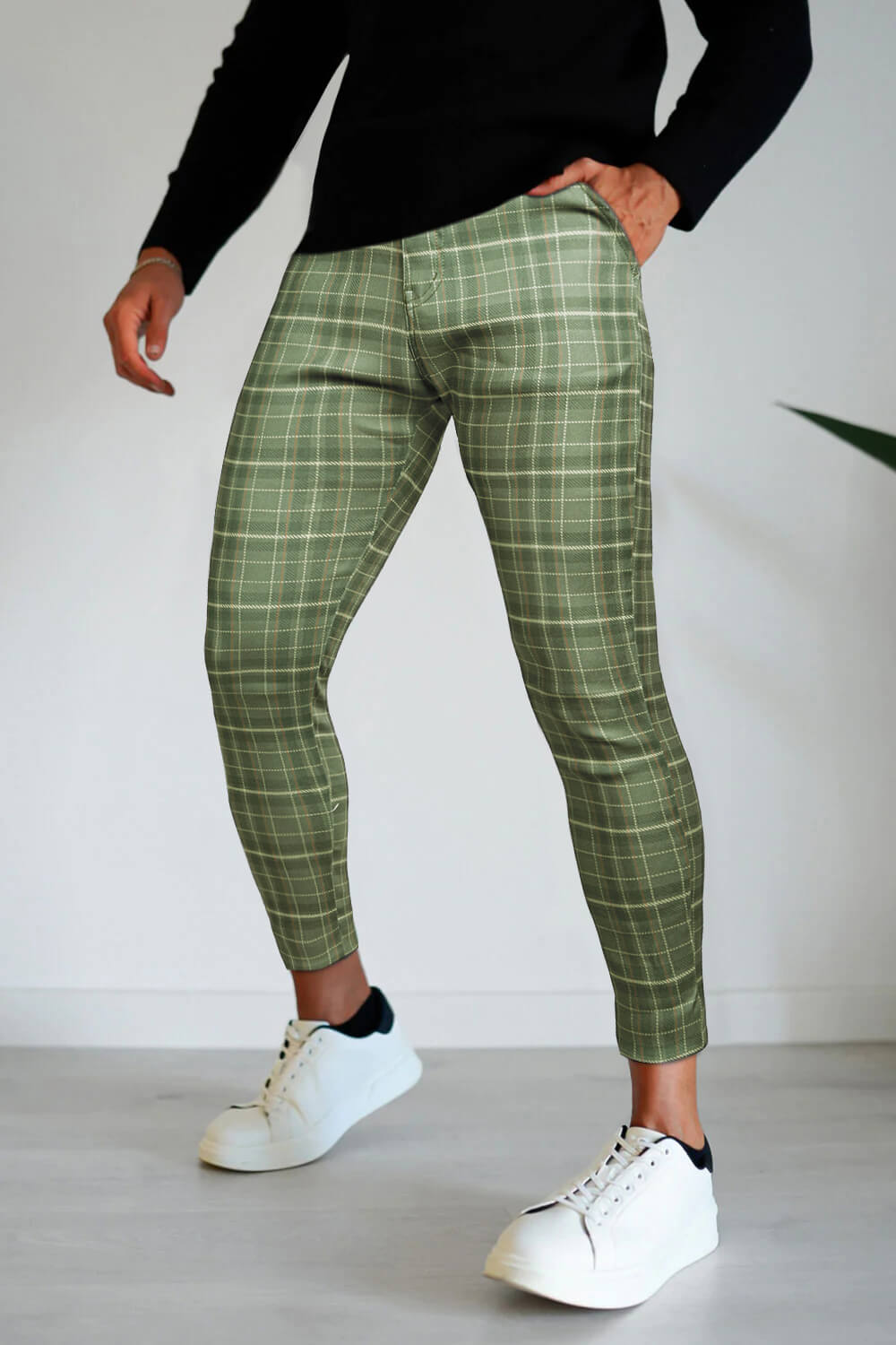 Men's Green Pant - Lattice