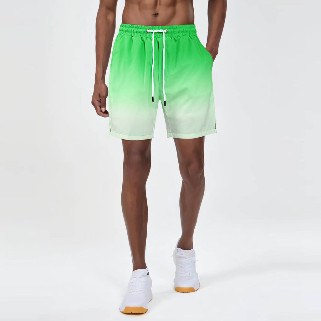 Mens Swim Trunk - Green Gradient