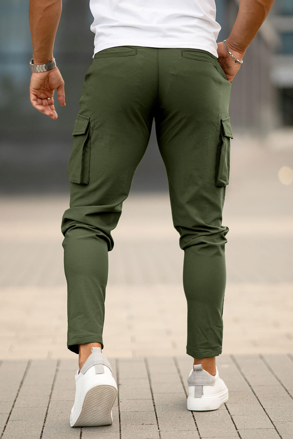 Men Casual Cargo Pant - Black