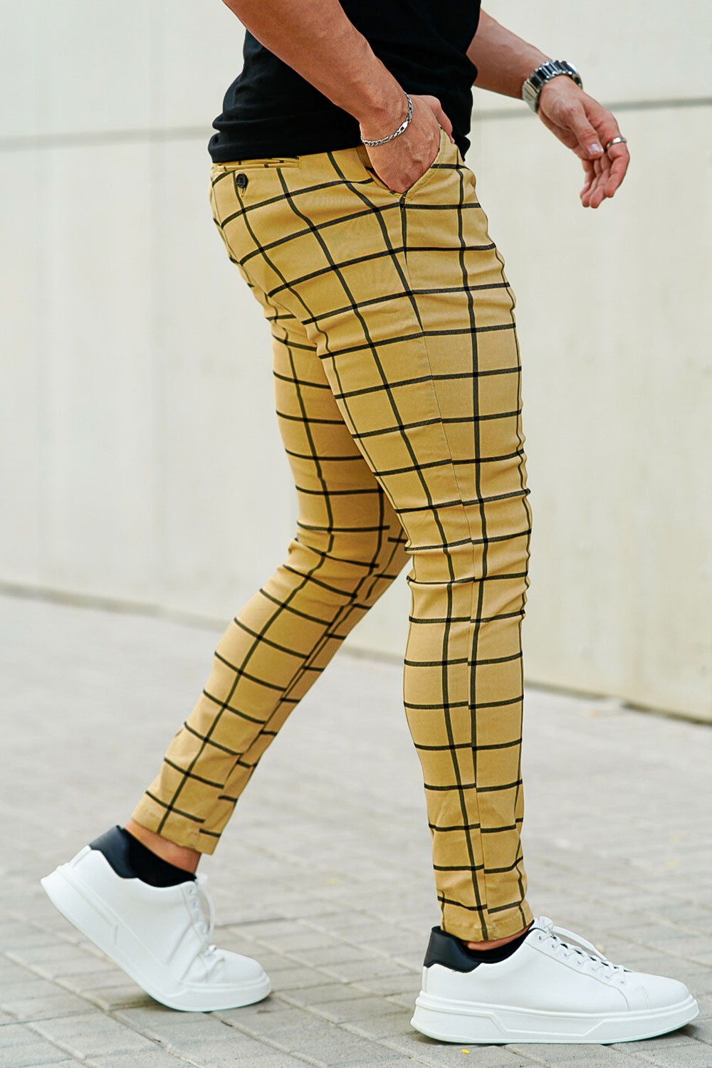 Men's Yellow Pant - Lattice