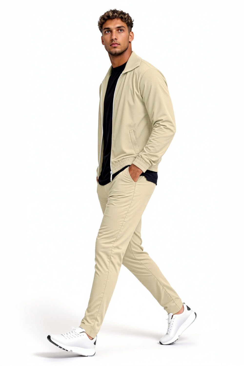 Men's Casual Set - Beige