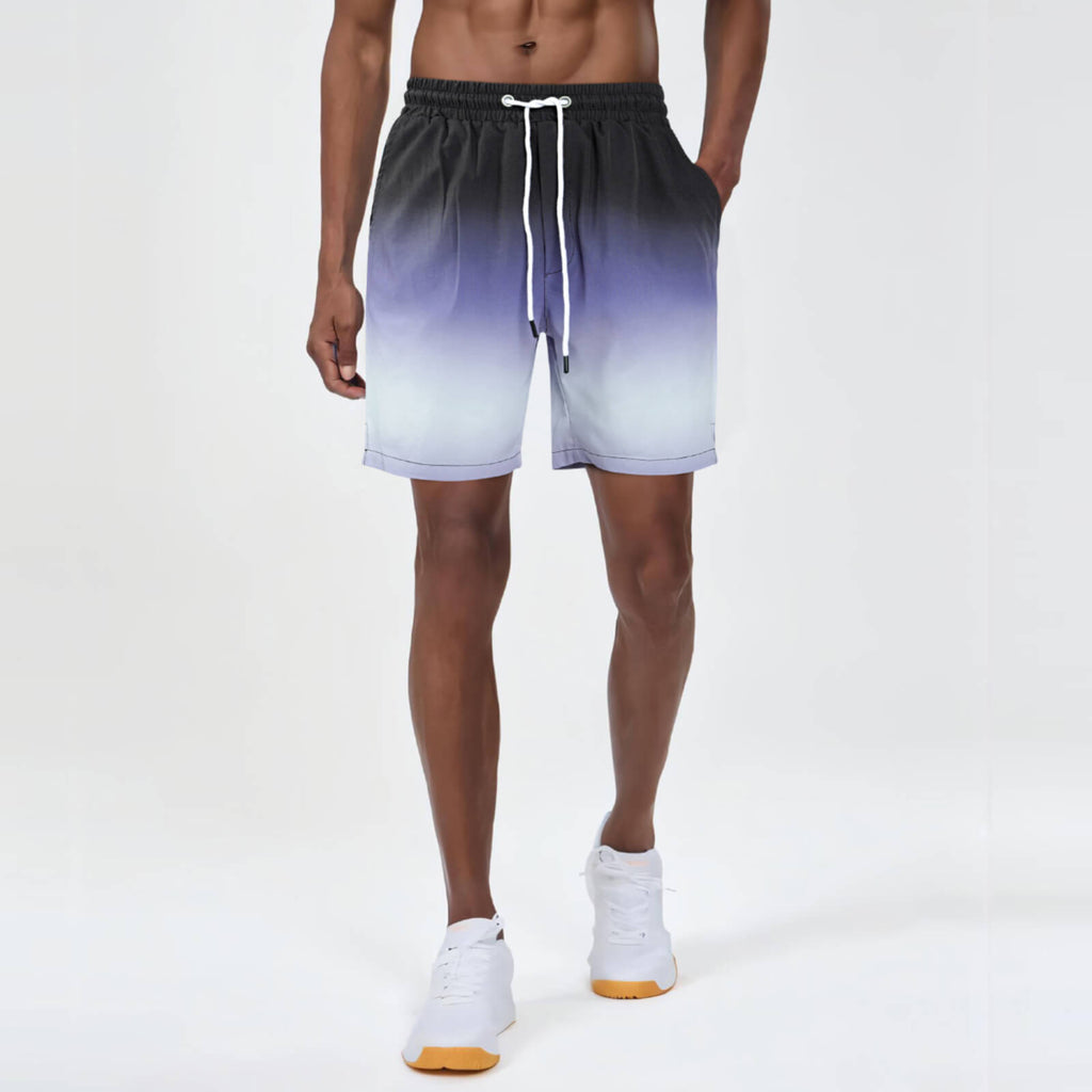 Mens Swim Trunk - Purple Gradient