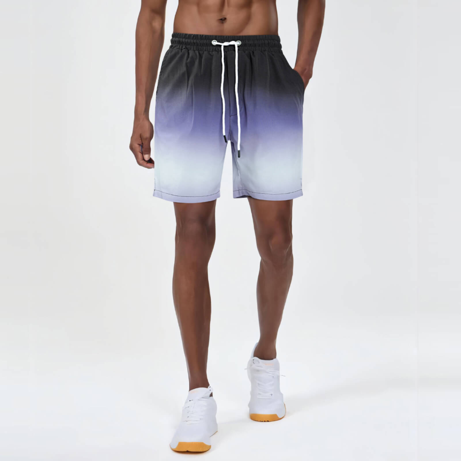 Mens Swim Trunk - Purple Gradient
