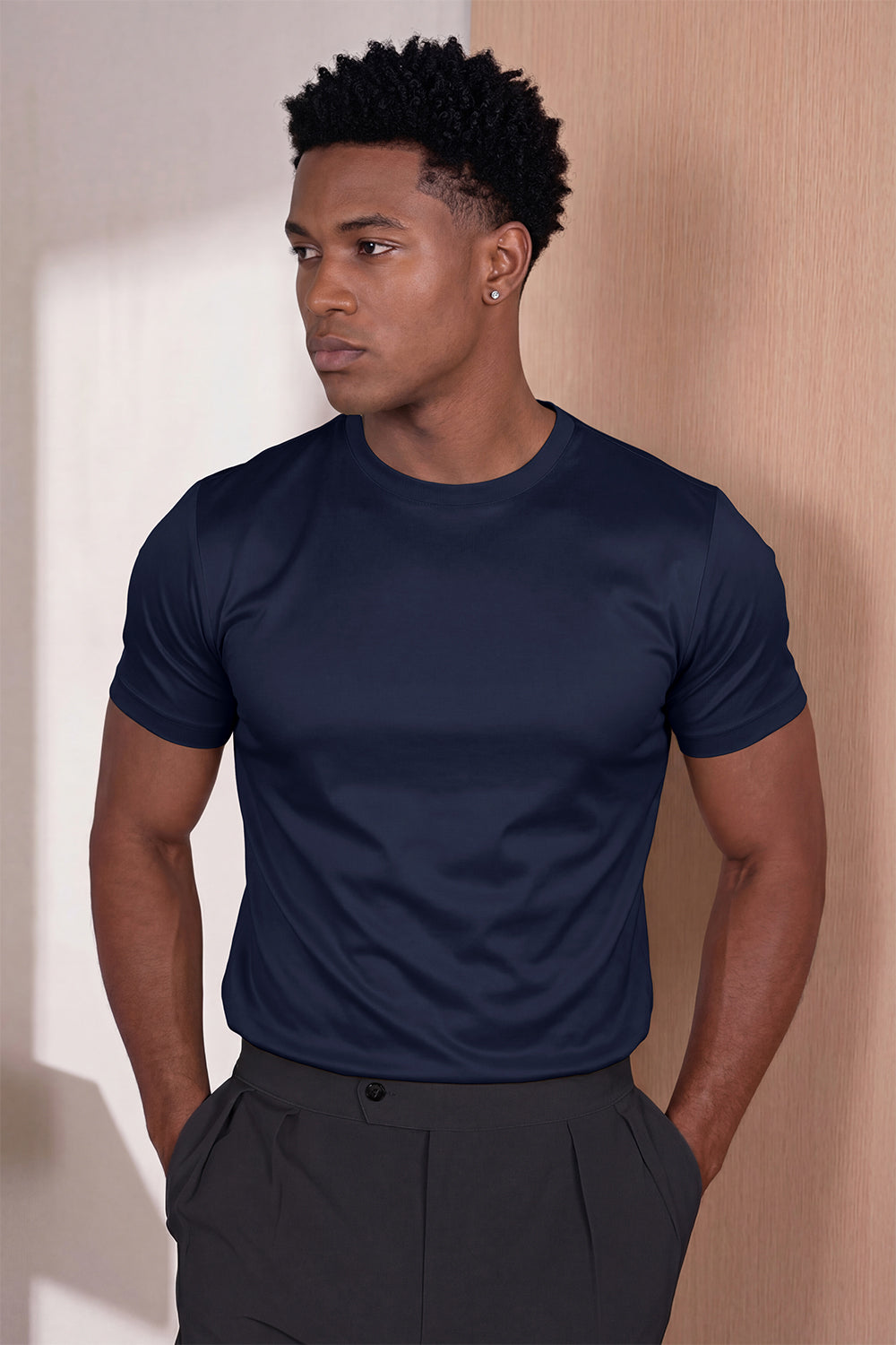 Men's Mercerized Cotton T-Shirt - Royal Blue
