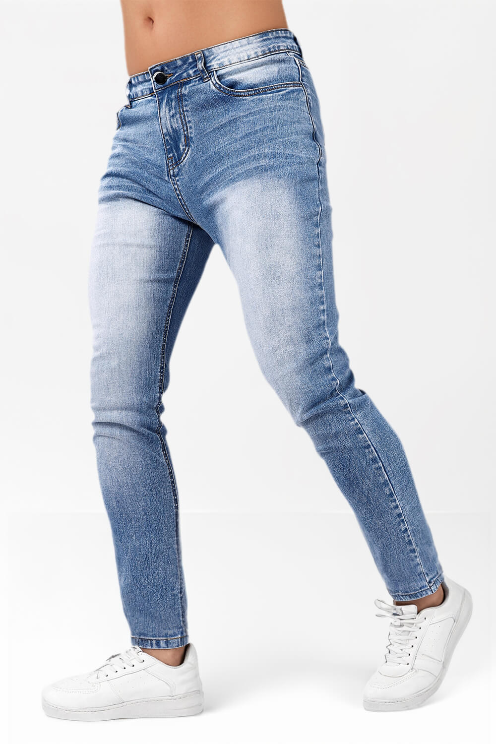 Men's Stretch Slim Fit Jean - Washed Blue