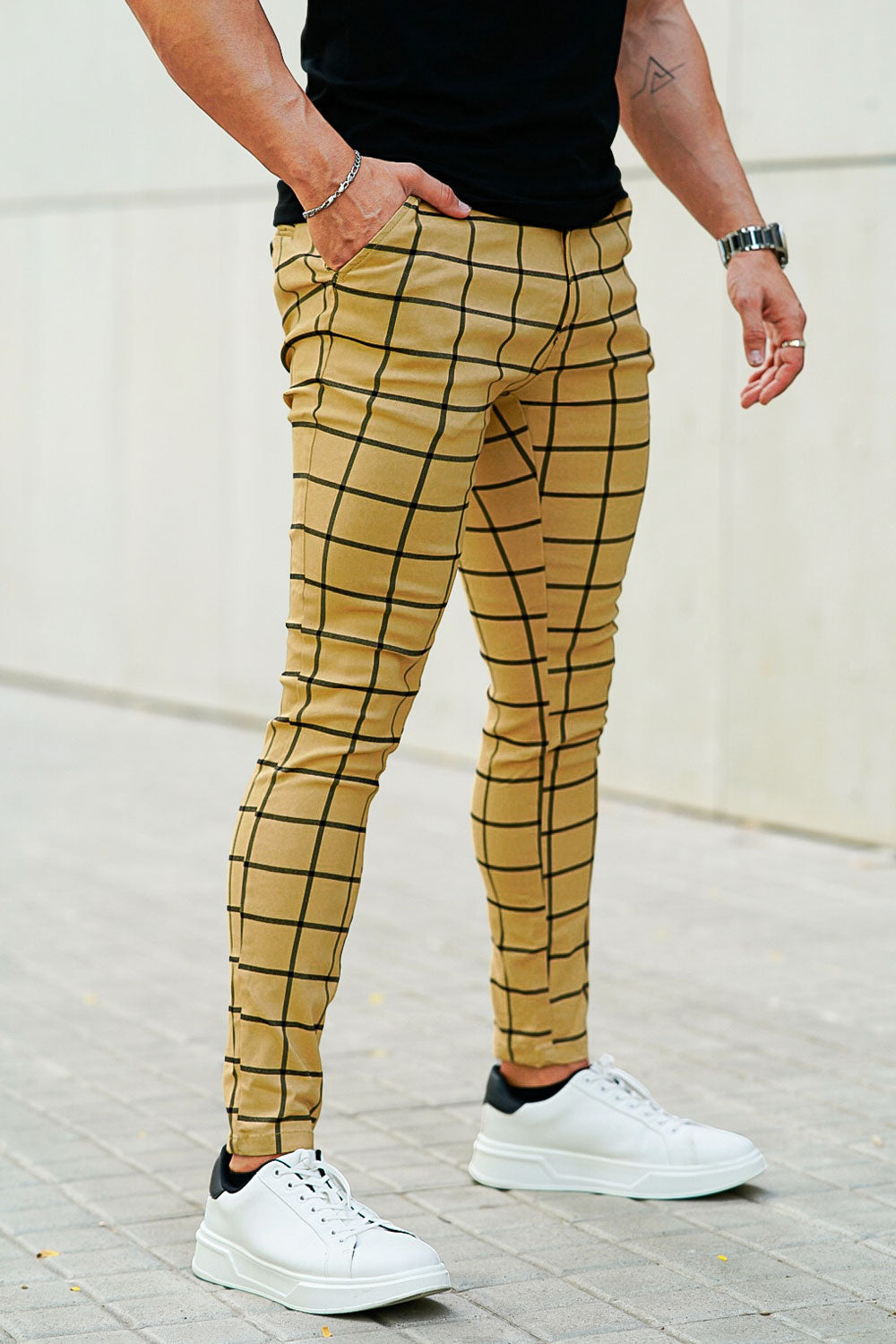 Men's Yellow Pant - Lattice