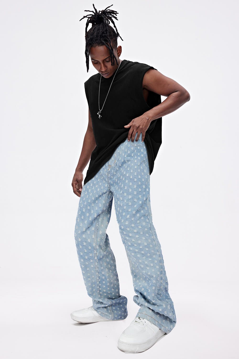 Men's Loose Jean - Light Blue