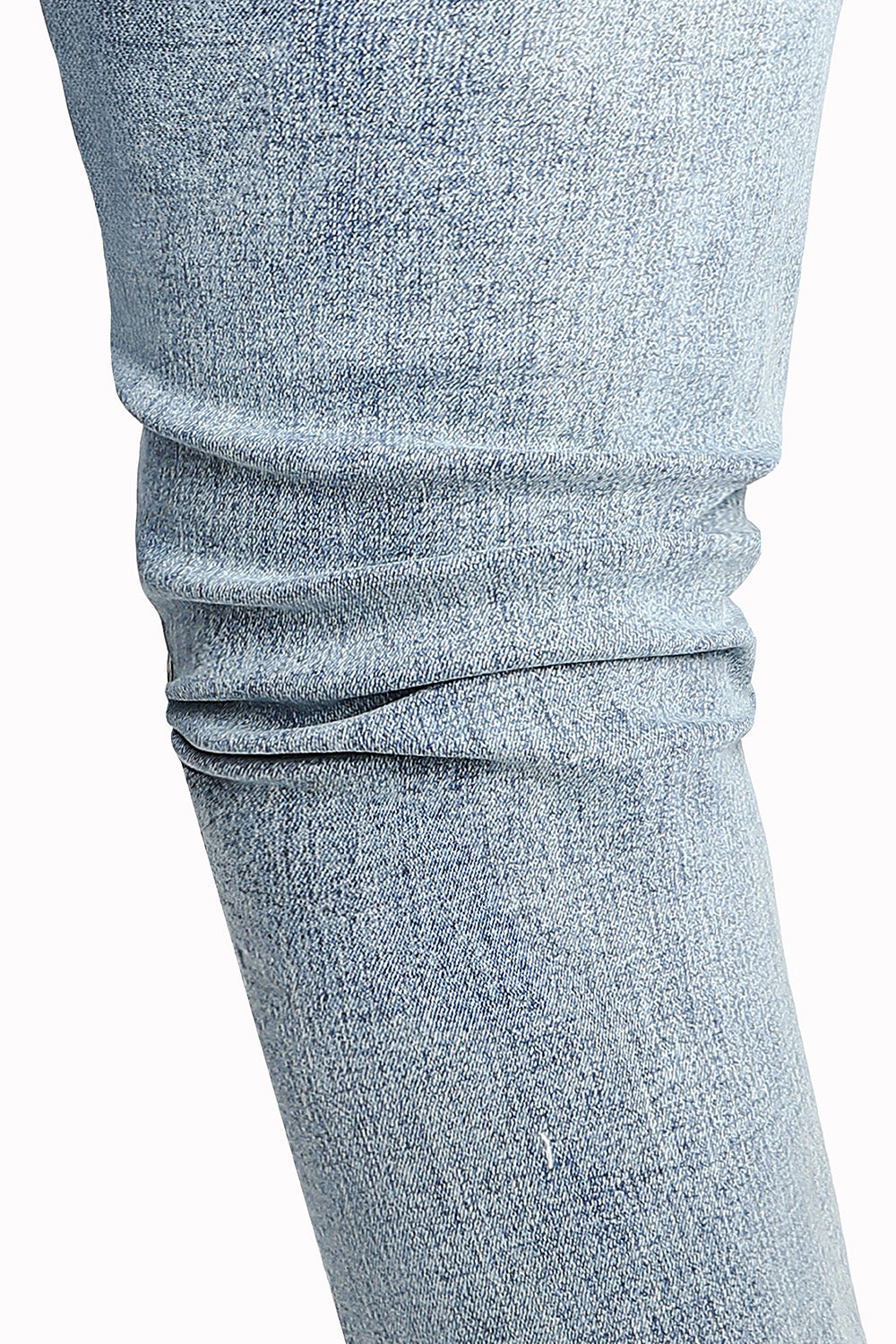 Mens Skinny Denim Blue Jeans - Ripped