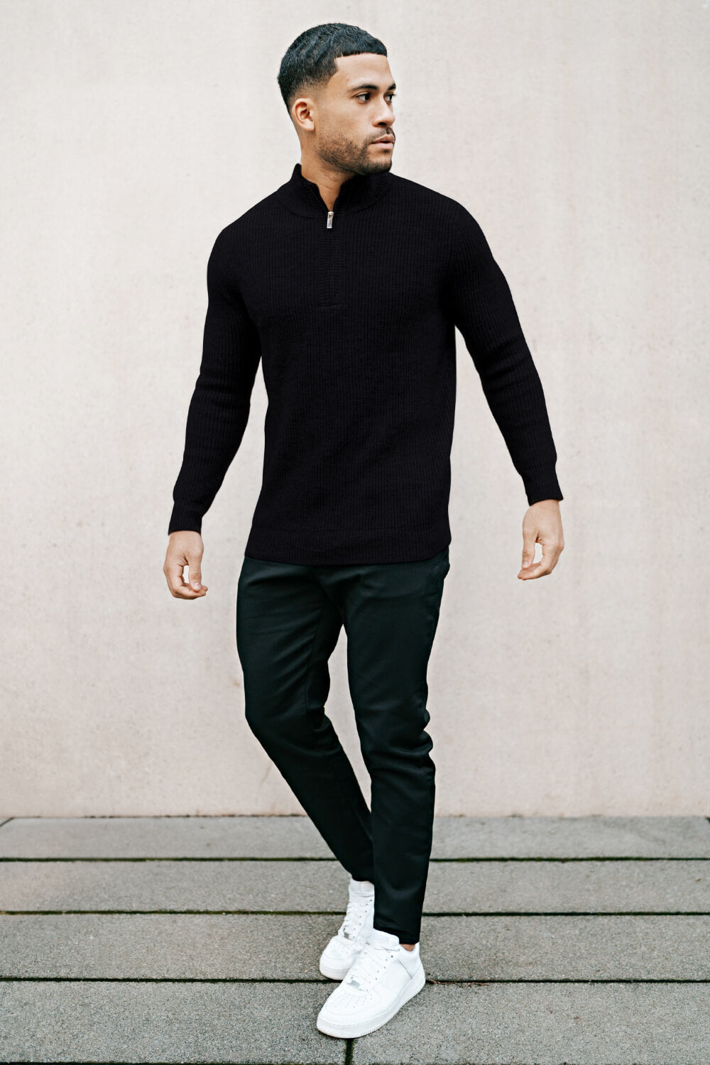 Men's Casual Sweater - Half Turtleneck