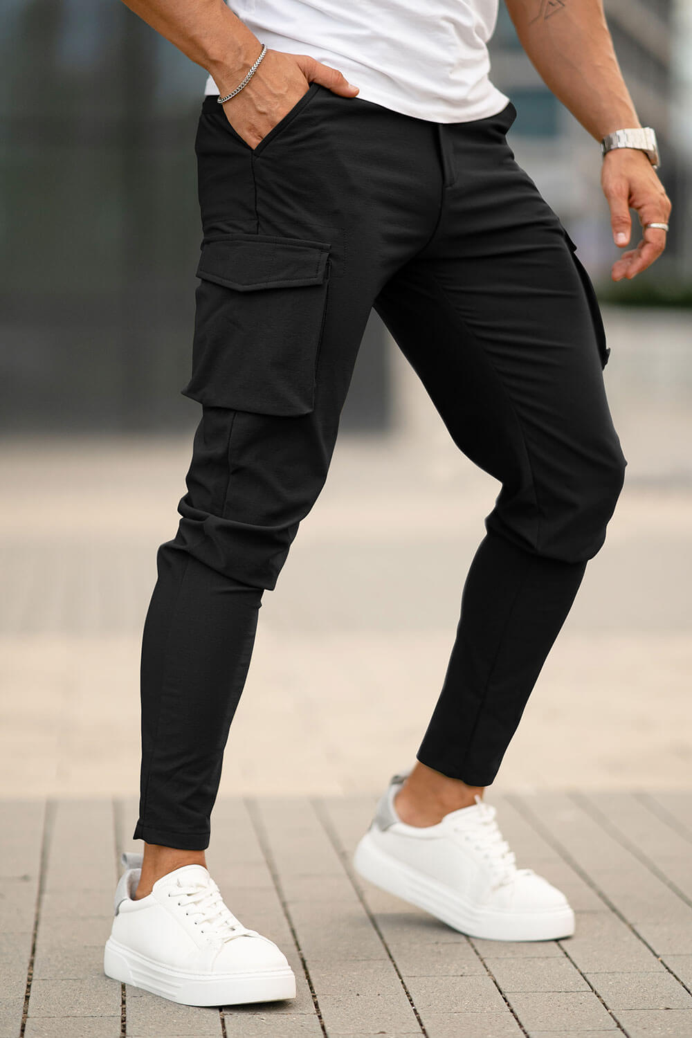 Men Casual Cargo Pant - Khaki