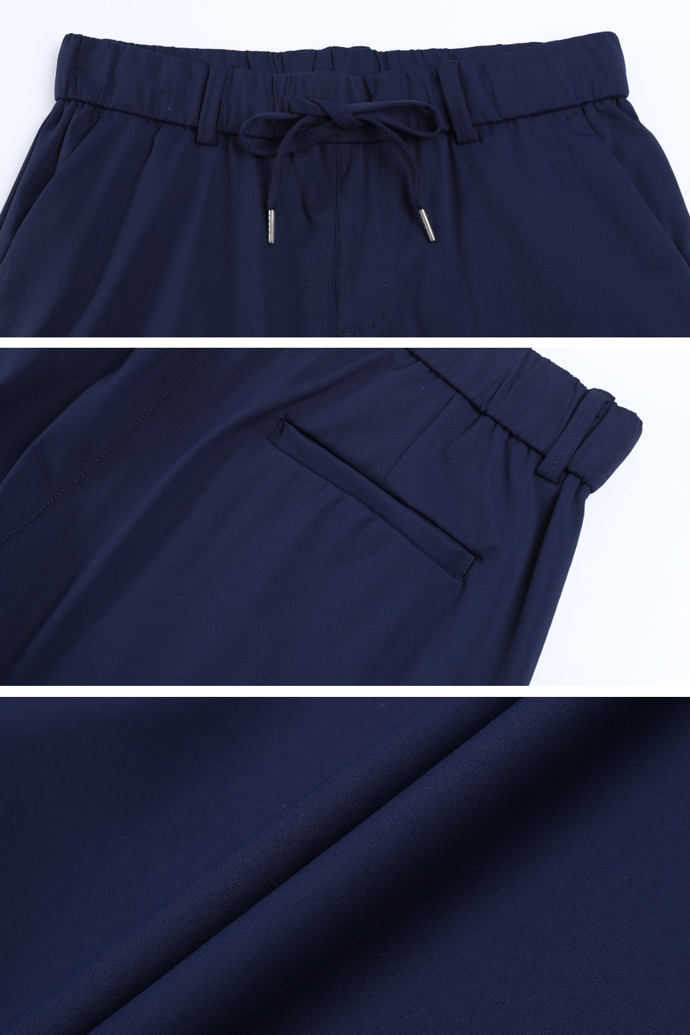 Men's Casual Drawstring Shorts - Navy