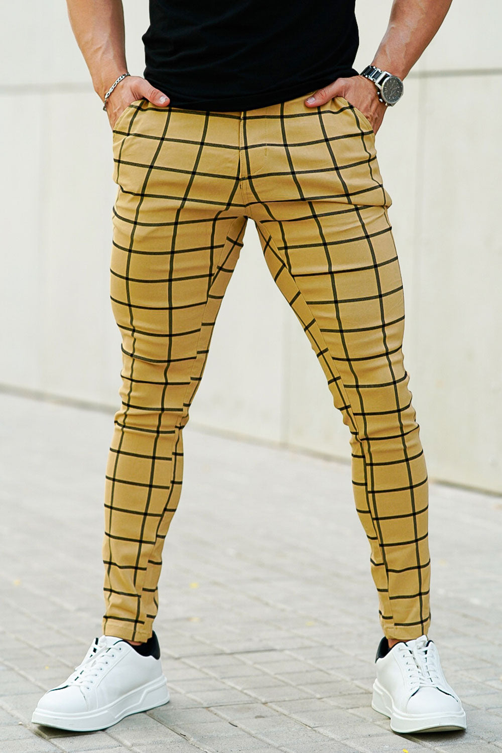 Men's Yellow Pant - Lattice